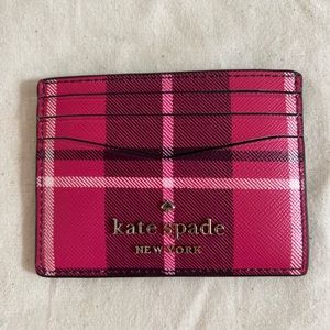 Kate Spade New York Staci Plaid Slim Card Holder